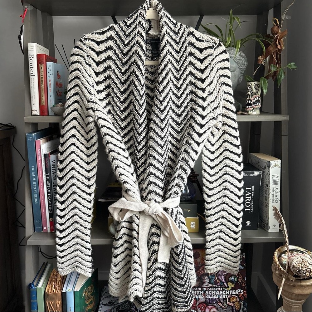 INC International Concepts Monochrome Knit Cardigan